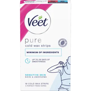 Veet Pure Cold Wax Strips Bikini & Underarm