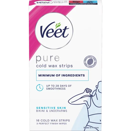 Veet Pure Cold Wax Strips Bikini & Underarm