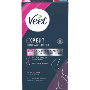 Veet Expert Cold Wax Strips Ben & Kropp Normal hud 20 stk