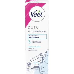 Veet Pure Hårfjerningskrem Bikini & Armhuler Sensitiv hud 100 ml