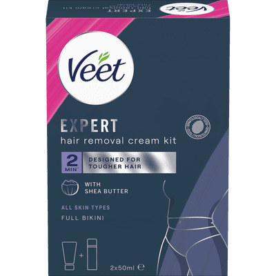 Veet Expert Hair Removal Cream Kit Full Bikini All